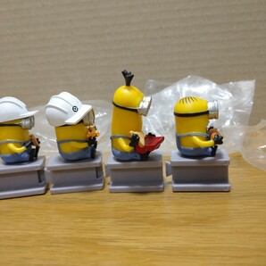 minions minion 工事現場 工事 工場 作業員 フィギュア コレクション ミニオンズ ミニオン パン ご飯 collection toy lunch time figureの画像6