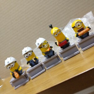 minions minion 工事現場 工事 工場 作業員 フィギュア コレクション ミニオンズ ミニオン パン ご飯 collection toy lunch time figure