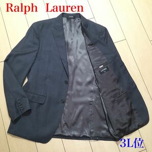 極美品★大きいサイズ ラルフローレン テーラード ジャケット Ralph Lauren チェック メンズ 春秋 3L位 A606