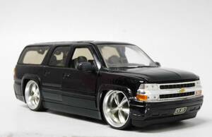 即決♪JADA TOYS 1/24 DUB CITY 2000 シボレー サバーバン ブラック ミニカー ジャダトイズ Chevrolet Suburban 