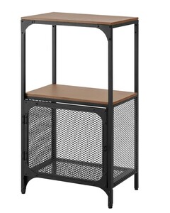 IKEA イケア FJALLBO ① フィエルボ シェルフユニット ブラック ブラック 黒 木 アイアン 棚 シンプル インテリア
