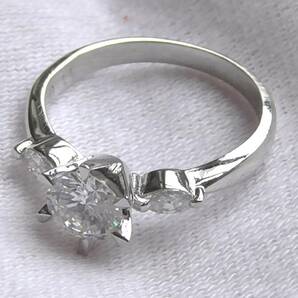 極美品 ダイヤモンド 0.537ct 結婚指輪  婚約指輪 プラチナ台 鑑定書付 税込の画像2
