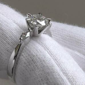 極美品 ダイヤモンド 0.537ct 結婚指輪  婚約指輪 プラチナ台 鑑定書付 税込の画像6