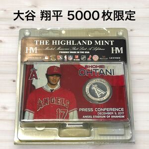 【希少】5000枚限定生産　大谷翔平　エンゼルス入団記念　シルバーコインカード