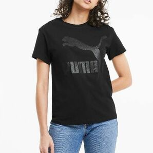 PUMA プーマ キラキラ ビッグ ロゴ 半袖 Tシャツ