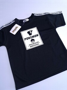 新品未使用 ポケットモンスター 120 メッシュ　半袖Tシャツ ポケモン ピカチュウ シルエット　肩ライン 即決 送料無料 Kら　ルームウェア