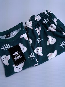 新品 未使用 Dead by Daylight　L　半袖Tシャツ　ハーフパンツ ルームウェア　パイル　ルームウェア パジャマ 送料無料即決 うさぎ　Aら　