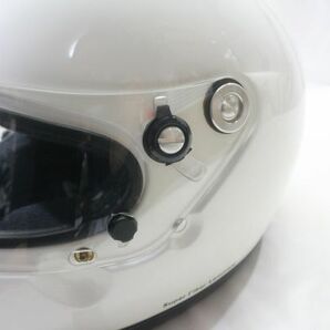 ◇ARAI アライ GP-2K 4輪レース用ヘルメット 白色 フルフェイス 59-60cm Lサイズ JAF公認 SFL構造 箱・取説付きの画像7