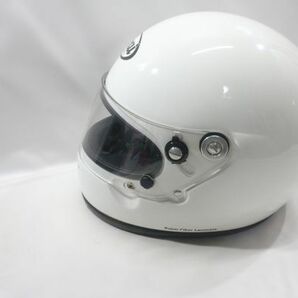 ◇ARAI アライ GP-2K 4輪レース用ヘルメット 白色 フルフェイス 59-60cm Lサイズ JAF公認 SFL構造 箱・取説付きの画像4