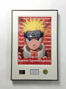 DEATH NYC 額付き 世界限定100枚 アートポスター ナルト NARUTO 忍者 Supreme シュプリーム 現代アート