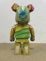 ベアブリック BE@RBRICK カリモク fragmentdesign HAROSHI VERTICAL 400％ polygon フラグメントデザイン ポリゴン MEDICOMTOY 中古 箱付き_画像3