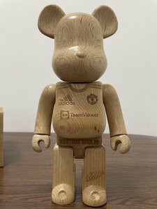 BE@RBRICK x Karimoku x 400% by MEDICOM TOY Bearbrick carved wooden Cristiano Ronaldoronaudo ornament # used # beautiful goods # box attaching 