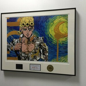 DEATH NYC 額付き 世界限定100枚 アートポスタ ジョジョの奇妙な冒険 黄金の風 ジョルノ・ジョバァーナ ゴッホ 現代アートの画像3