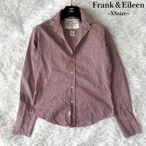 【美品】Frank&Eileen フランクアンドアイリーン BARRY ギンガムチェックシャツ スキッパー XSサイズ