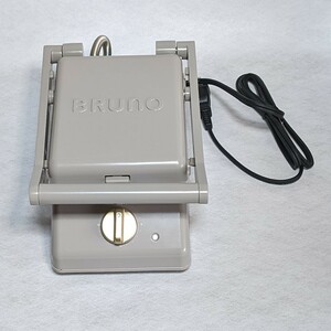 BRUNO 　グリルサンドメーカー シングル グレージュ ブルーノ　Used美品