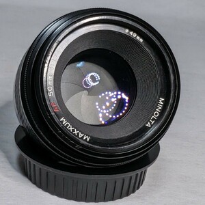 ミノルタ MINOLTA 交換レンズ　大口径標準レンズ　 MAXXUM　AF　50mm　F1.7　中古品　ソニーαA