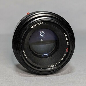 ミノルタ MINOLTA 交換レンズ 大口径標準レンズ  MAXXUM AF 50mm F1.7 中古品 ソニーαAの画像5