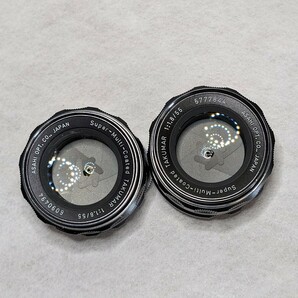 レトロ フィルムカメラ 一眼レフカメラ PENTAX SPOTMATIC ブラックペイント 2台セット ジャンク品の画像7