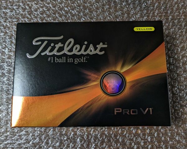 新品 国旗マーカー付き　タイトリスト PRO V1 イエロー 1ダース 