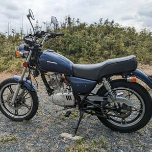 SUZUKI GN125H 快調 走行25100キロ アップハン 全塗装 スズキ 原付二種 SRグラストラッカー250TRST250GB単気筒シングルの画像4