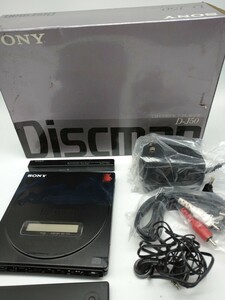 SONY Sony Discman disk man thin type CD compact player D-J50 operation not yet verification present condition goods junk origin box attaching 