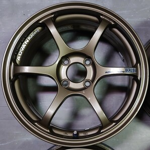 YOKOHAMA ADVAN Racing RG2 16インチ 7J +48 4H PCD 100 ヨコハマ アドバン レーシング 中古 アルミ ホイール 4本セット 希少の画像4