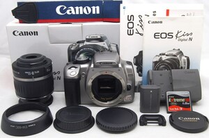 ●美品●初心者入門スタートフルセット● Canon キャノン EOS Kiss N 純正 レンズキット●すぐに撮影OK●女性ならではの丁寧な対応で安心