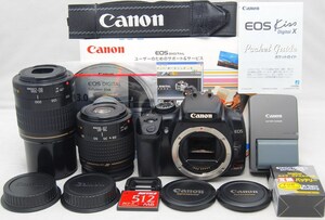 ●美品●初心者入門フルセット● Canon キャノン EOS Kiss X 純正 Wレンズセット●すぐに撮影OK●女性ならではの丁寧な対応で安心