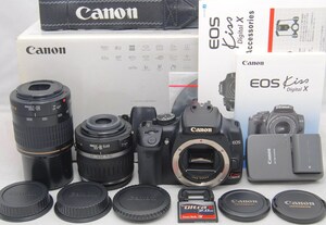 ●美品●初心者入門フルセット● Canon キャノン EOS Kiss X 純正 Wレンズセット●すぐに撮影OK●女性ならではの丁寧な対応で安心