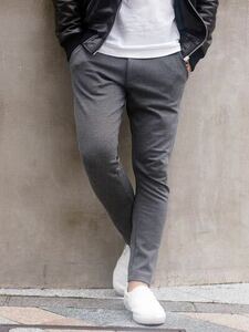 【The DUFFER of ST.GEORGE】STRETCH PONTE JERSEY PANTS 裏起毛ストレッチポンチ セットアップパンツ XL グレー 美品