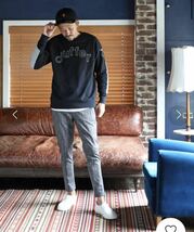 【The DUFFER of ST.GEORGE】GLEN CHECK SKINNY TROUSERS グレンチェック ストレッチ スキニー パンツ M グレー 美品_画像3