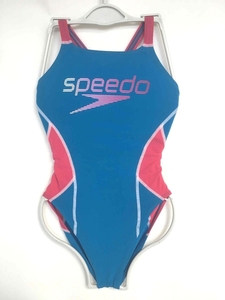 中古 SPEEDO 競泳水着 ブルーｘピンクＳサイズ SD58T50 タグなし