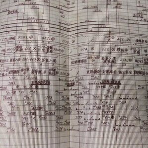 S107 戦後 昭和28年 鉄道内部資料【構内作業ダイヤ 米原駅／国鉄JNR 滋賀県 彦根・誘導操車 入換作業 列車 停車場 時刻表／作業予定表】の画像8