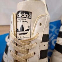 ヴィンテージ adidas 80′s フランス製 スーパースター SUPERSTAR 箱付ほぼデッドストック トレフォイル_画像2