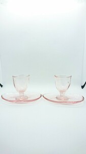 てびねり　グラス&トレイペアセット　石塚硝子　硝子　 ペアカップ　ソーサー　食器　硝子製品　カップ　グラス　ショットグラス　
