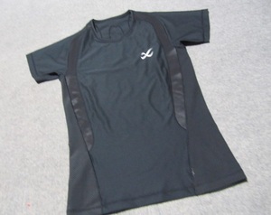 ★ワコール CW-X コンプレッション・メッシュTシャツ Lサイズ 黒 