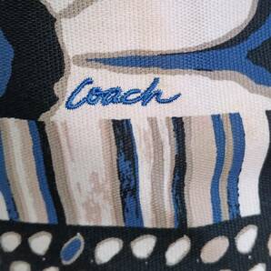 限定版？ レア COACH コーチ №C1373-25123 花柄 ブルー ポピー フローラル ショルダーバッグ  トートバッグ の画像5