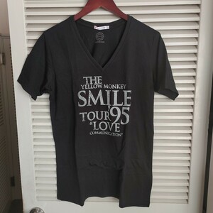 美品 ユニクロ イエロー・モンキー コラボ 半袖Tシャツ Vネック メンズ Lサイズ ブラック