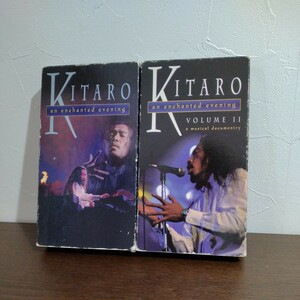 VHS KITARO. many .an enchanted evening 2 volume set 