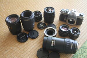 カメラ　レンズ 9点まとめ売り Canon・PENTAX・SIGMA・TAMRON ジャンク品　動作一部確認済　1円スタート