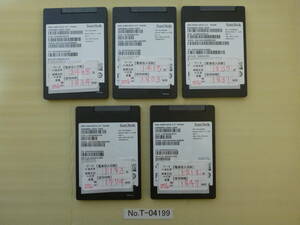 管理番号　T-04199 / SSD / SanDisk / 2.5インチ / 256GB / 5個セット / レターパック発送 / データ消去済み / ジャンク扱い
