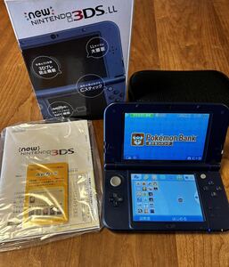  прекрасный товар Nintendo Nintendo New 3DSLL голубой Pokemon банк pokem- балка загрузка завершено 