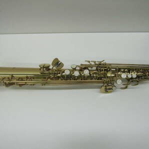 129 楽器祭 ミネルバ ソプラノサックス MSS56A 使用品 自宅保管品 MINERVA saxophone 木管楽器 ゴールド ハードケース付きの画像2