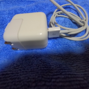 USB Power Adapter 10W 充電器 iPad付属品 ライトニングケーブル 付き Apple 中古 Ⅰの画像1