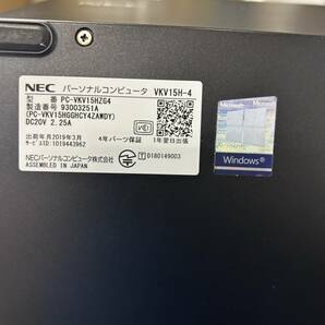 難 軽量 NEC PC-VKV15HZG4 12インチFHD (Core i7-8500Y/メモリ8GB/SSD128GB/Webカメラ/無線Lan)バッテリー残81%/AC有り/ S2311-055の画像4