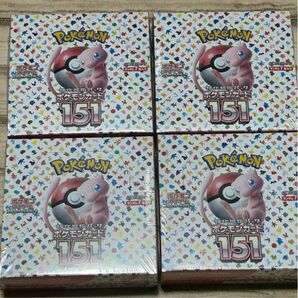 ポケモンカード151 box 4box シュリンク付き