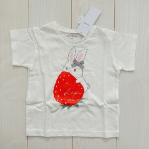 【新品未使用】エニィファム　うさぎ　いちご　半袖Tシャツ　100