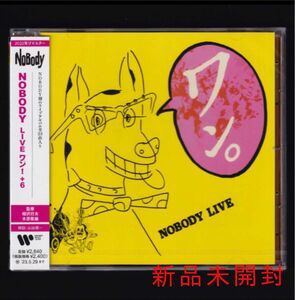 【新品】NOBODY LIVE ワン! (+6)/CD/ライブ/ノーバディ