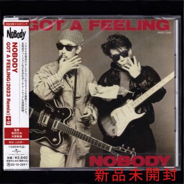 【新品】NOBODY GOT A FEELING (2023 Remix)(+9)/CD/ノーバディ