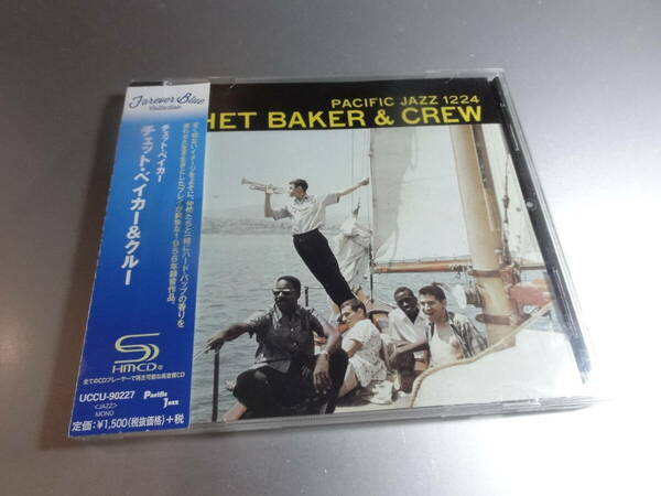 CHET BAKER & CREW チェット・ベイカー　 PACIFIC JAZZ 1224　　帯付き国内盤　　高音質　SHM-CD